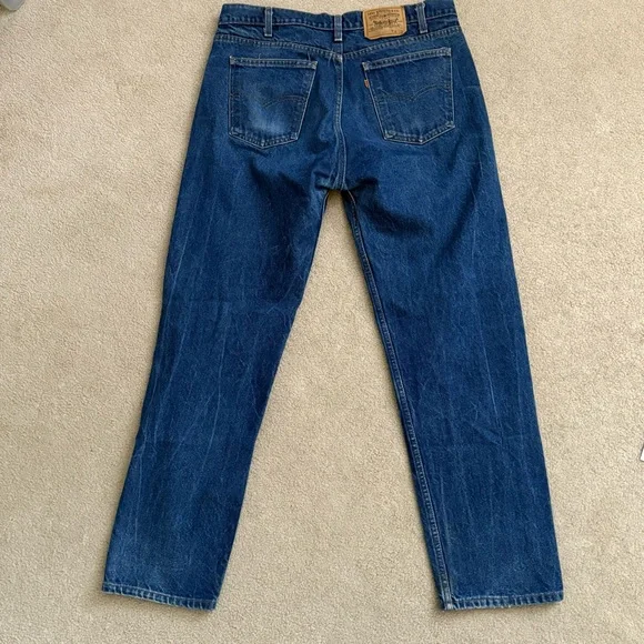 Vintage 1988 Levi’s 505 Orange Tab Straight Leg Jeans 38 X 32 USA